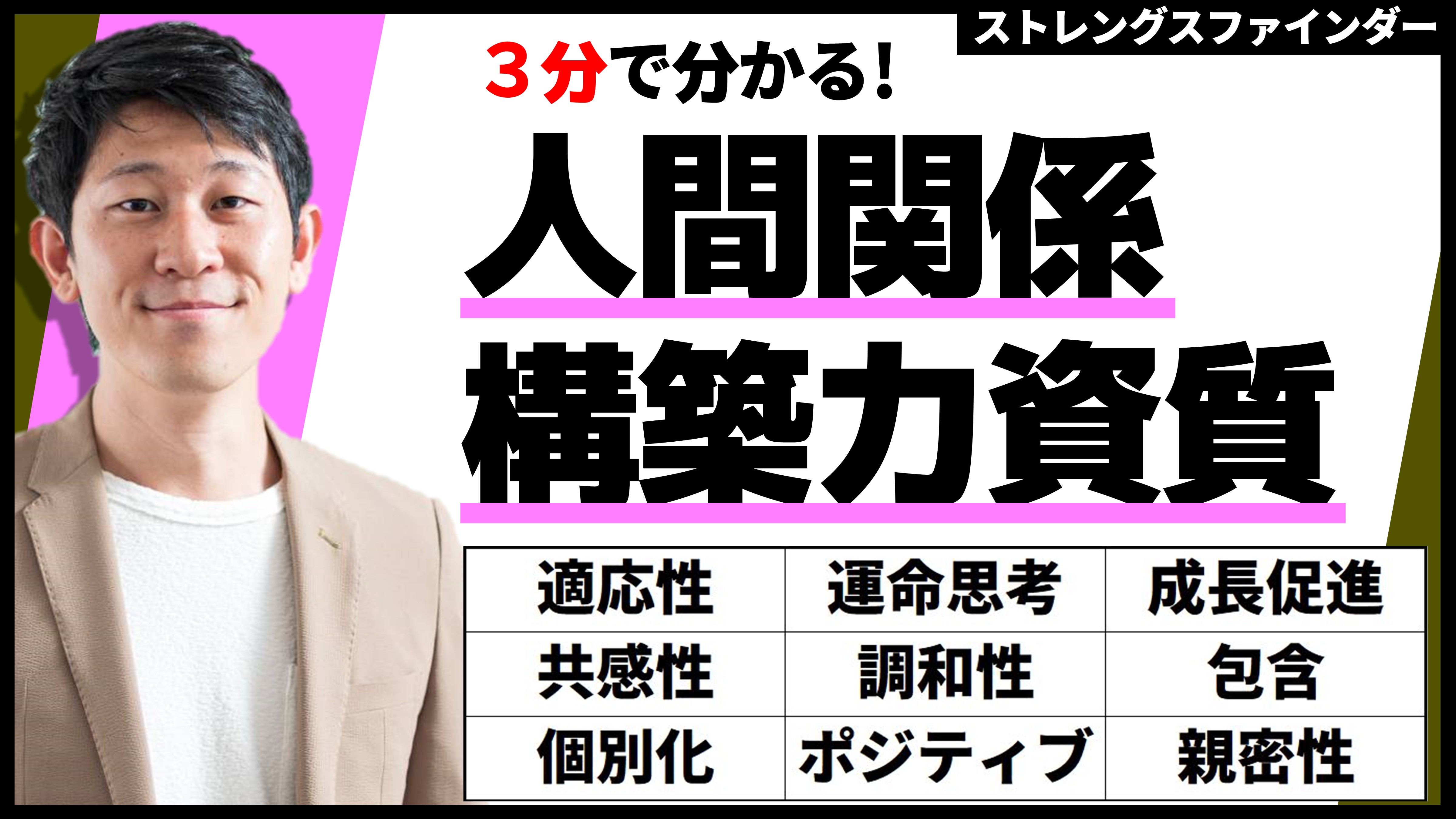 ストレングスファインダー人間関係構築力資質の活かし方【動画解説付き】 | 自己理解の教室